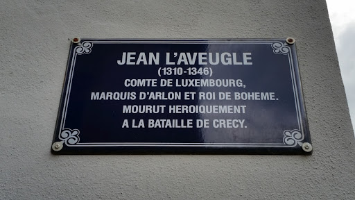 Plaque Jean L'Aveugle