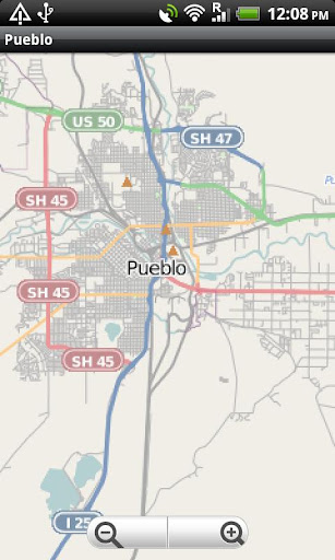 Pueblo Colorado Street Map
