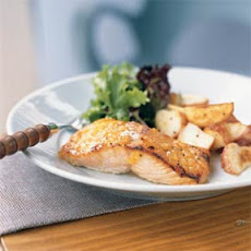 Broiled Salmon with Marmalade-Dijon Glaze