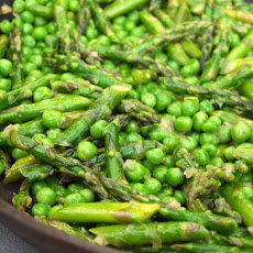 Sautéed Asparagus and Peas