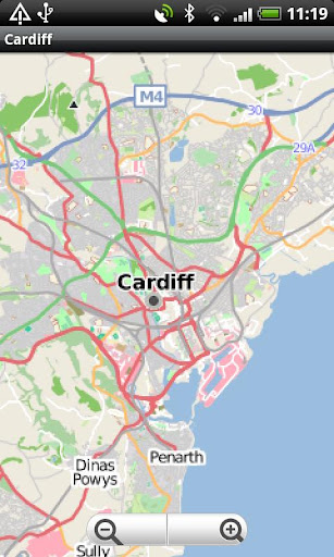 Cardiff Street Map