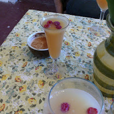 Cranberry  and Lime Bellini