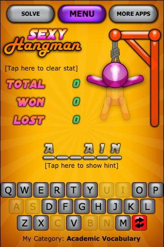 Sexy Hangman Game