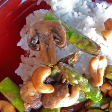 Oriental Asparagus and Mushrooms