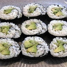 Cucumber and Avocado Sushi