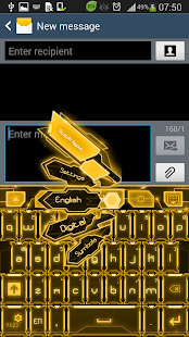 How to install GO Keyboard Gold Tech Theme lastet apk for bluestacks