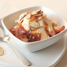 Caramelized Blood Orange and Almond Sundaes