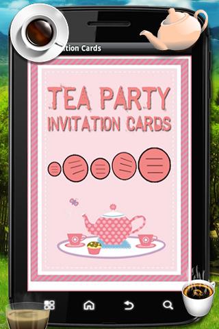 Tea Party Invitation Cards
