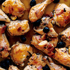 Roast Chicken with Pancetta and Olives Recipe