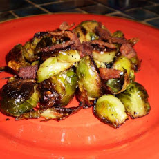 Roasted Brussels Sprouts With Bacon and Shallots