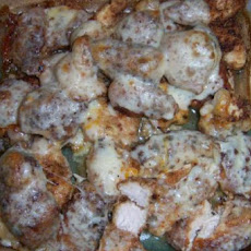 Chicken with muenster cheese