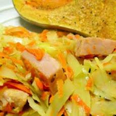 Skillet Cabbage and Ham