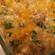 Broccoli Mushroom Noodle Casserole