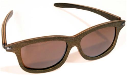 gafas de madera tipo Wayfarer