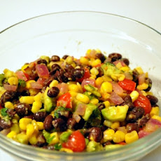 Aztec Black Bean Salad (Vegan, Low Fat)