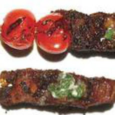 Dry-Rubbed Flank Steak with Basil Butter