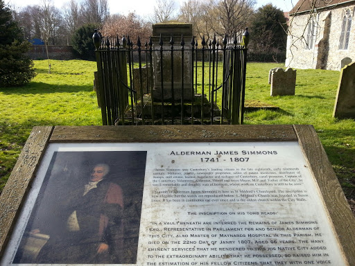 Tomb of Alderman James Simmons 1741-1807
