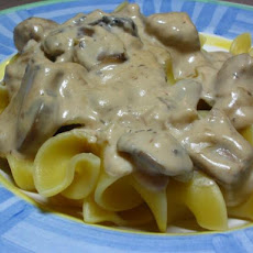 Garlic Beef Stroganoff