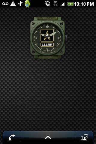 US ARMY CLOCK WIDGET