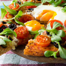 Homemade Pizza With Cherry Tomatoes