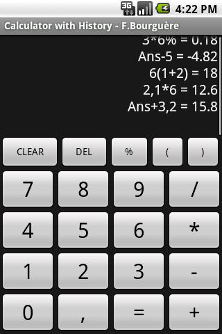 Calculatrice avec Historique