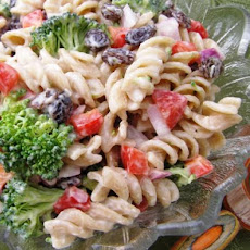 Broccoli, Raisin, Pasta Salad