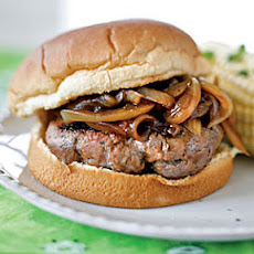 Onion-Smothered Italian Burgers