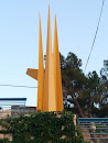 Spikes In Yellow Sculpture
