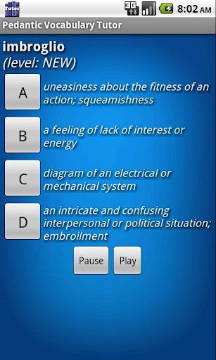 Pedantic Vocab Tutor Lite