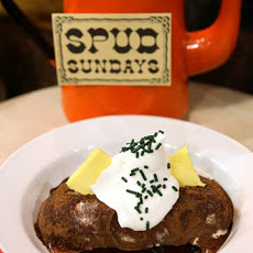 Baked Potato Ice Cream Sundaes