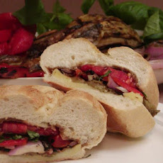 Grilled Veggie and Cheese Sandwich