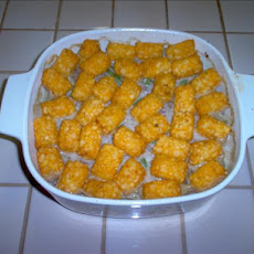 Hamburger & Tots Green Bean Casserole