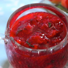 Strawberry Mint Freezer Jam