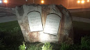 Ten Commandments sculpture