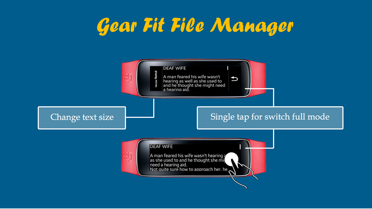 Android application Gear Fit File Manager screenshort