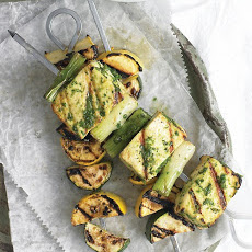 Tofu Kebabs with Cilantro Sauce