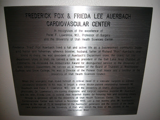 Fox Cardiovascular Center Plaque