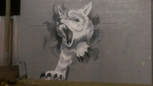 Lobo's White wolf Mural