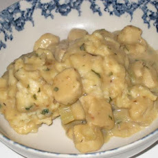 Vegetarian Chik'n and Dumplings