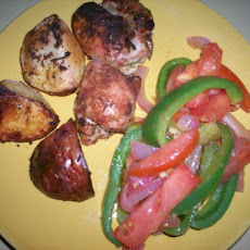 Baked Chicken Thighs With Potatoes