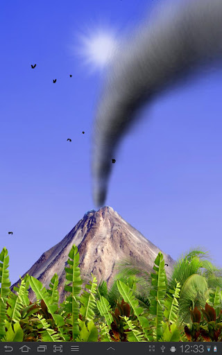 Smoking Volcano Live Wallpaper