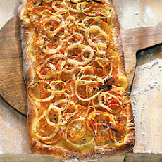 Sweet Potato Pizza with Onion and Rosemary