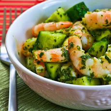 Spicy Shrimp and Cucumber Salad with Mint, Lemon, and Cumin