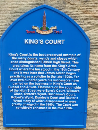 Kings Court Plaque