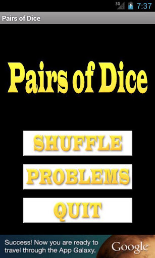 Pairs of Dice