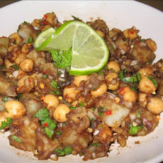 Aloo Channa Chaat (Tangy Potato Chickpea Snack)