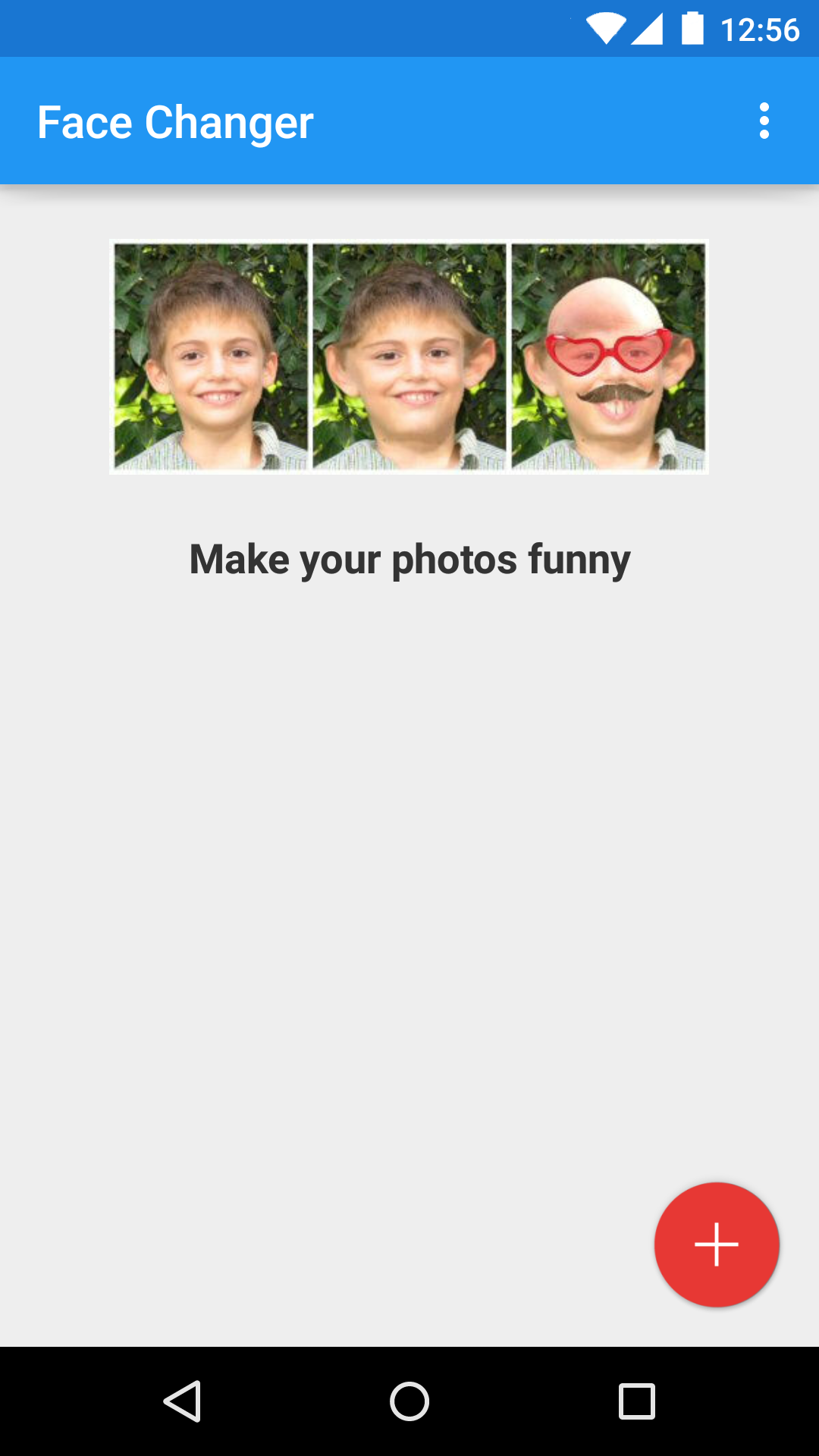 Android application Face Changer screenshort