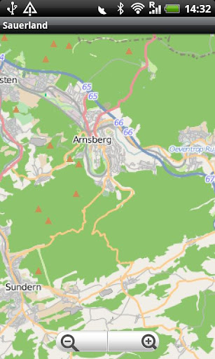 Sauerland Street Map