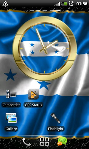 Honduras flag clocks