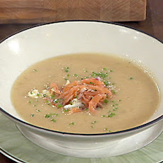 Potato Soup with Smoked Salmon Relish